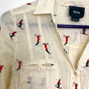 Maeve Size 0 Skiing Shirt!
